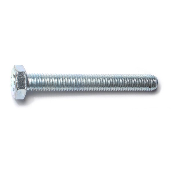 Midwest Fastener Class 8.8, M10-1.50 Hex Head Cap Screw, Zinc Plated Steel, 80 mm L, 5 PK 78365